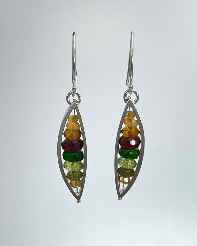 Ashka Dymel Leaf Earrings