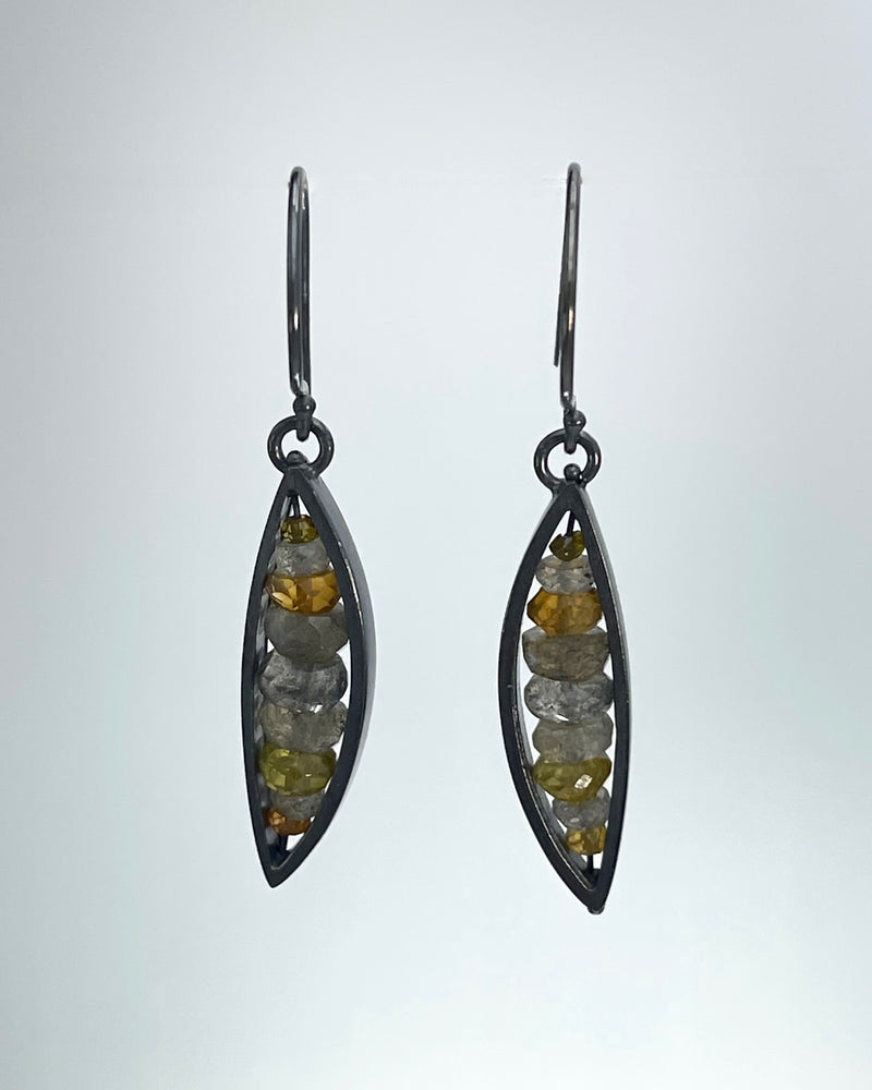 Ashka Dymel Leaf Earrings