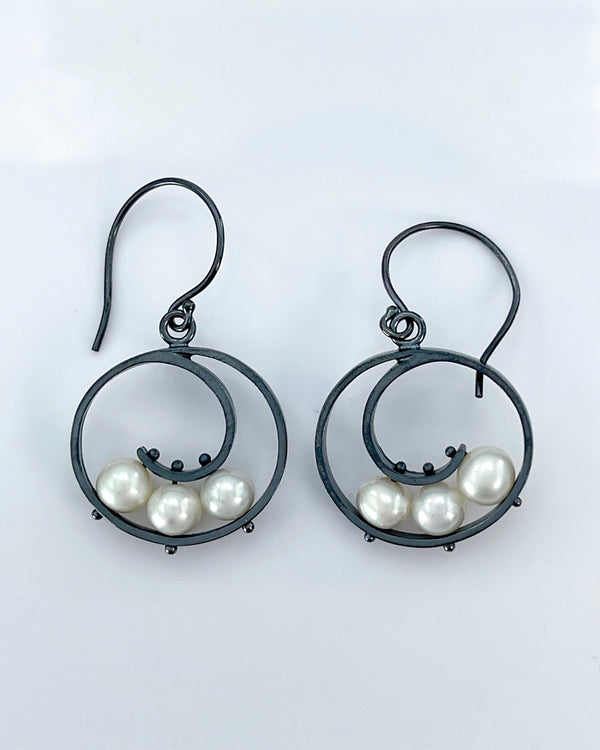Ashka Dymel Spiral Earrings