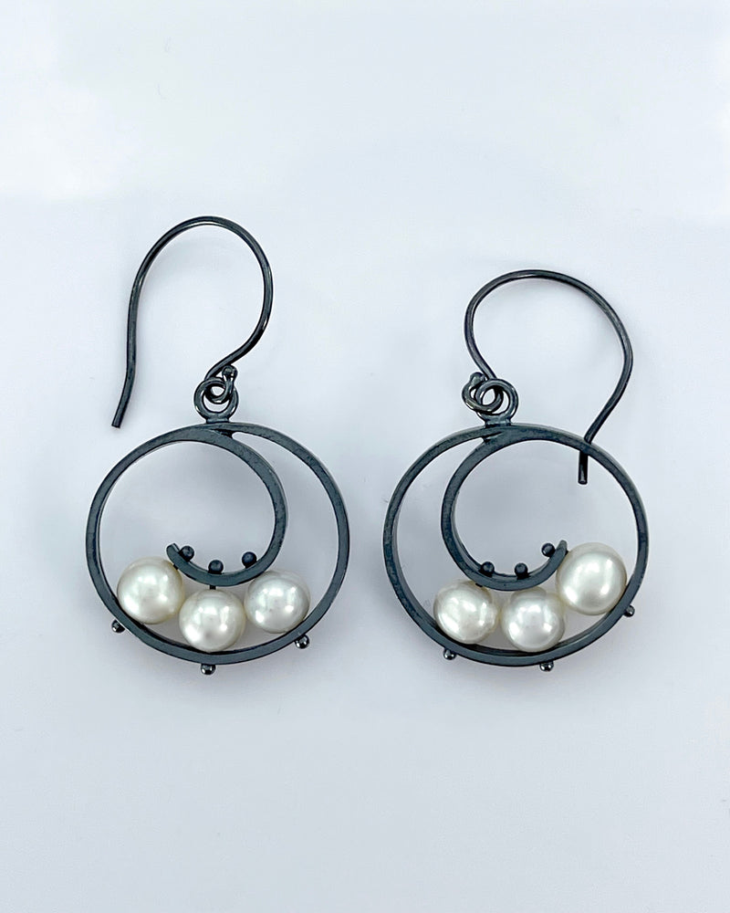 Ashka Dymel Spiral Earrings