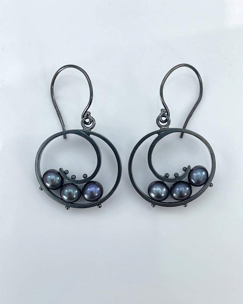 Ashka Dymel Spiral Earrings