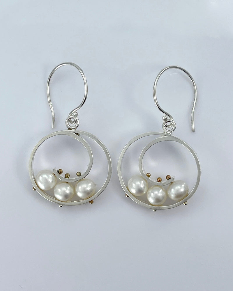 Ashka Dymel Spiral Earrings