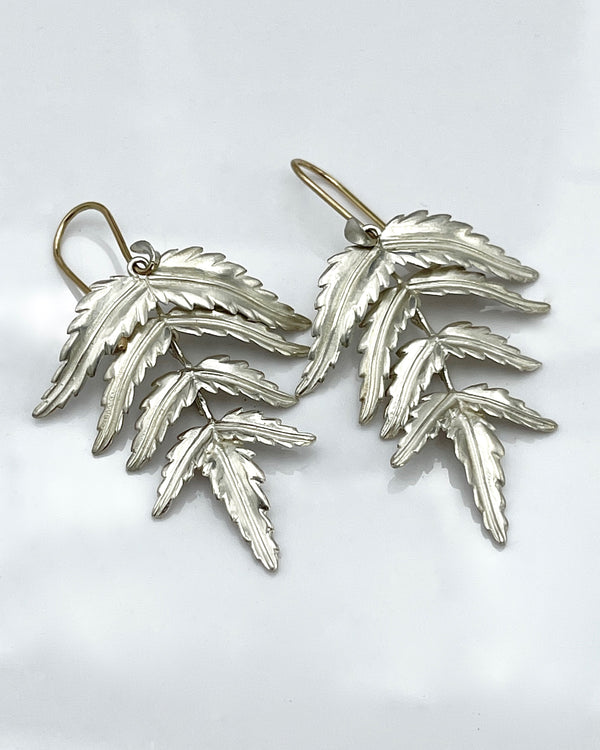 Annette Ferdinandsen Small Fern Earrings