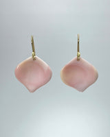 Annette Ferdinandsen Pink Conch Rose Petal Earrings