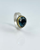 Ananda Khalsa London Blue Topaz Ring