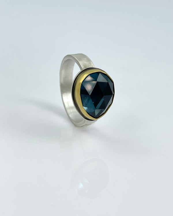 Ananda Khalsa London Blue Topaz Ring