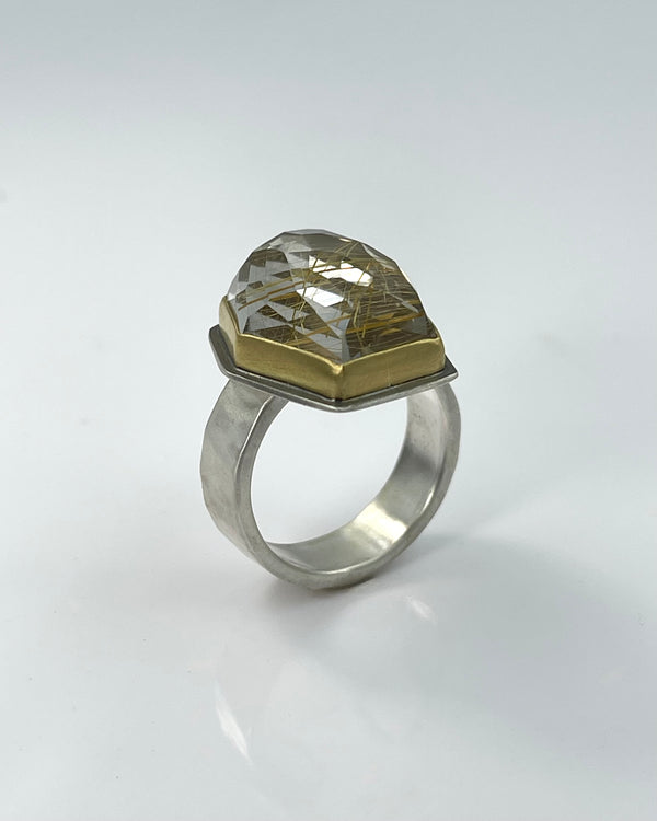 Ananda Khalsa Rutilated Quartz Ring