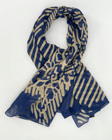 Catherine André Wax Blue Scarf