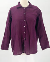 Wine Button Shirt
