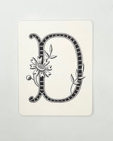 Daisy Monogram Cards