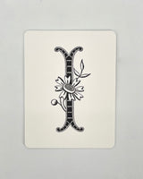 Daisy Monogram Cards
