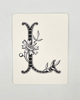 Daisy Monogram Cards