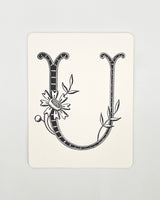 Daisy Monogram Cards