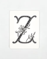 Daisy Monogram Cards