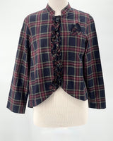 Basco Cotton Tartan Jacket, Mix Navy