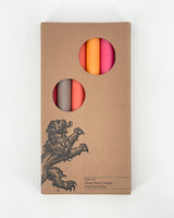Solid Rainbow Mixed Set Candles, Box of 6