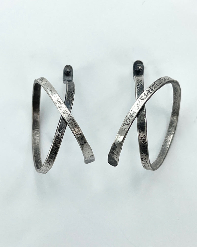 Biba Schutz Open Silver Hoops