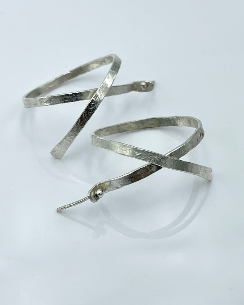 Biba Schutz Open Silver Hoops
