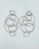 Biba Schutz Large Silver Cluster Earrings