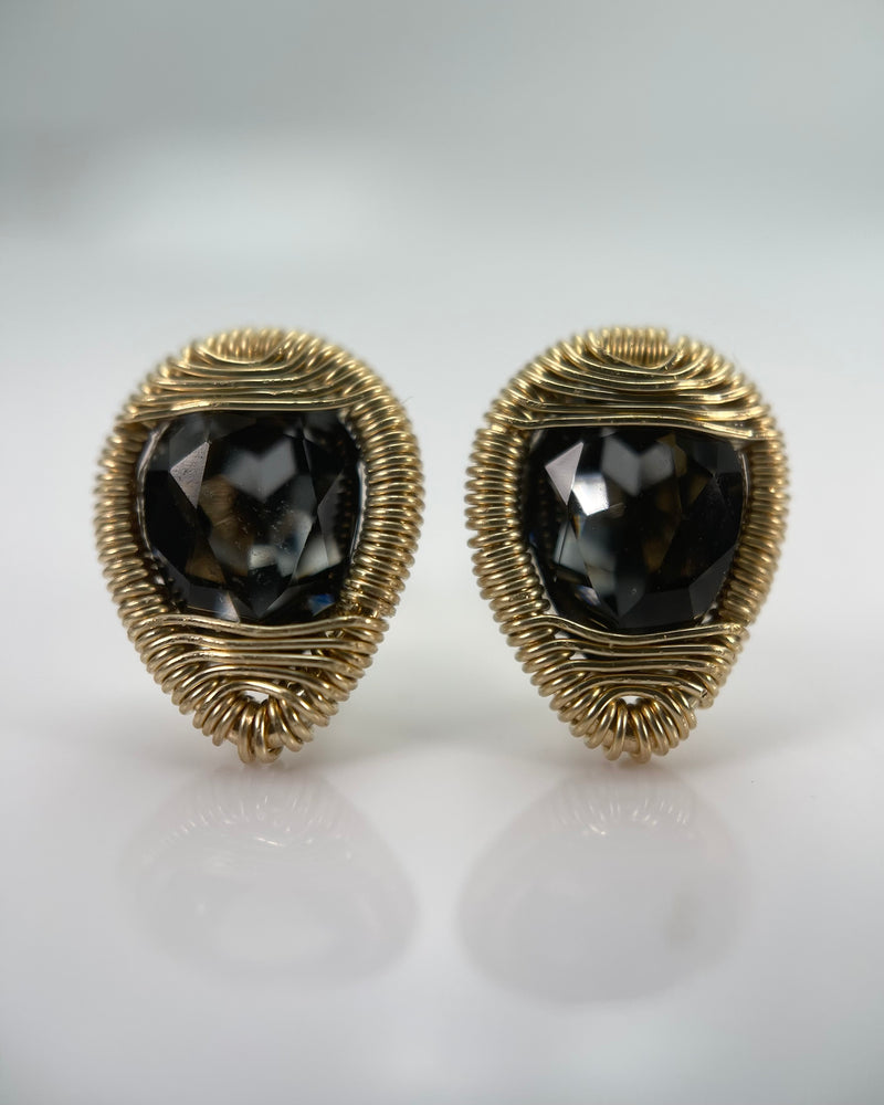 Dana Kellin Silver Night Crystal Earrings
