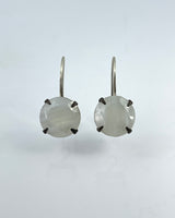 Classic Faceted Stone Drop Earrings