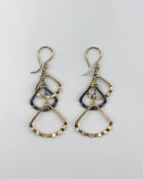 Dana Kellin Oxidized Silver and Gold Filled Earrings