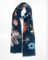 Bed of Flowers Wool & Silk Scarf
