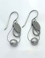Lorelei Hamm Small Silver Earrings on Wires