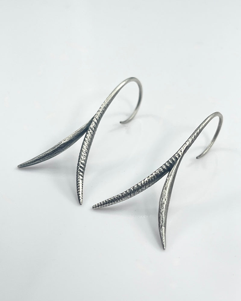 Lorelei Hamm Small Silver Earrings on Wires