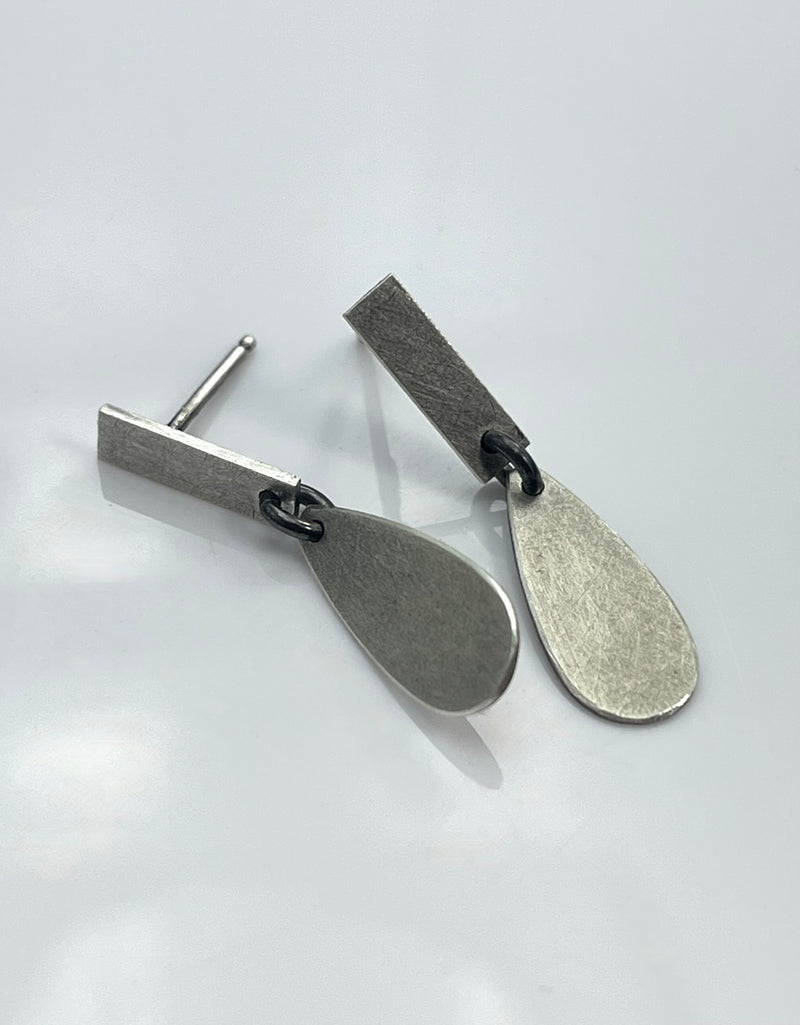 Lorelei Hamm Small Silver Drop Earrings