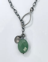 Lorelei Hamm Lariat Necklace with Green Aventurine