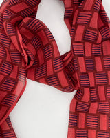 Silk Brick Chiffon Scarf