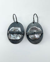 Heather Guidero Carved Ellipse Band Earrings
