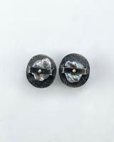 Heather Guidero Carved Ellipse Band Earrings