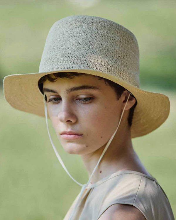 Hoshi Straw Hat by Maison Enku