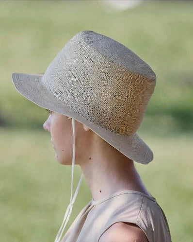 Hoshi Straw Hat by Maison Enku