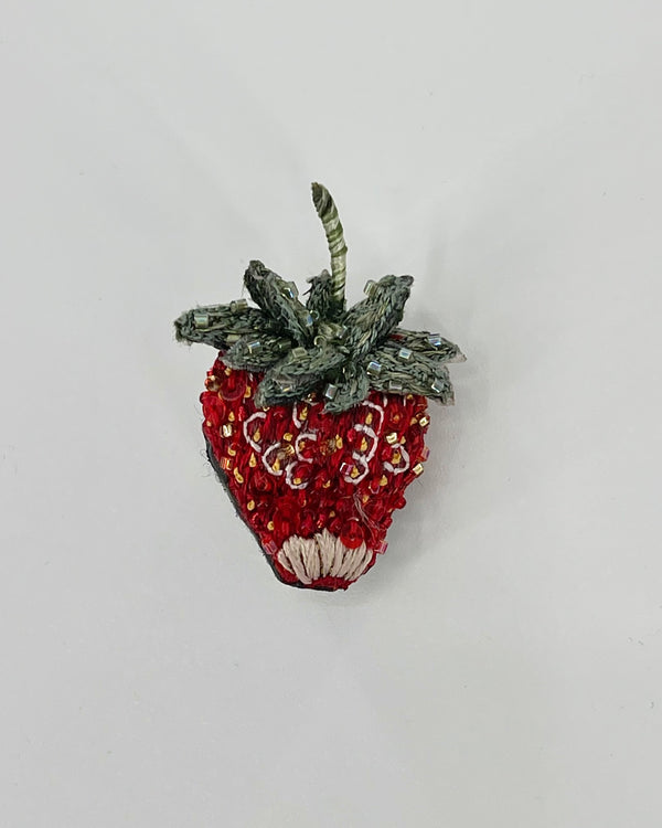Sparkle Strawberry Brooch