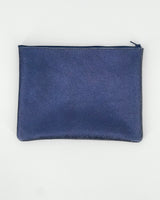 Metallic Distress Leather Pouches