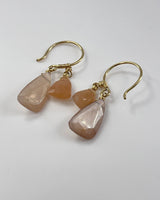 Dana Kellin Peach Moonstone Earrings