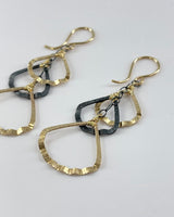 Dana Kellin Oxidized Silver and Gold Filled Earrings