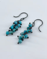 TenThousandThings Short Spiral Turquoise Earrings