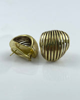 Vaubel Designs Cut Lined Large Loop Earrings
