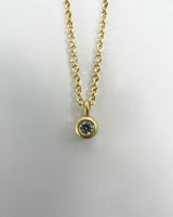 Carla Caruso Simple Dainty Diamond Necklace