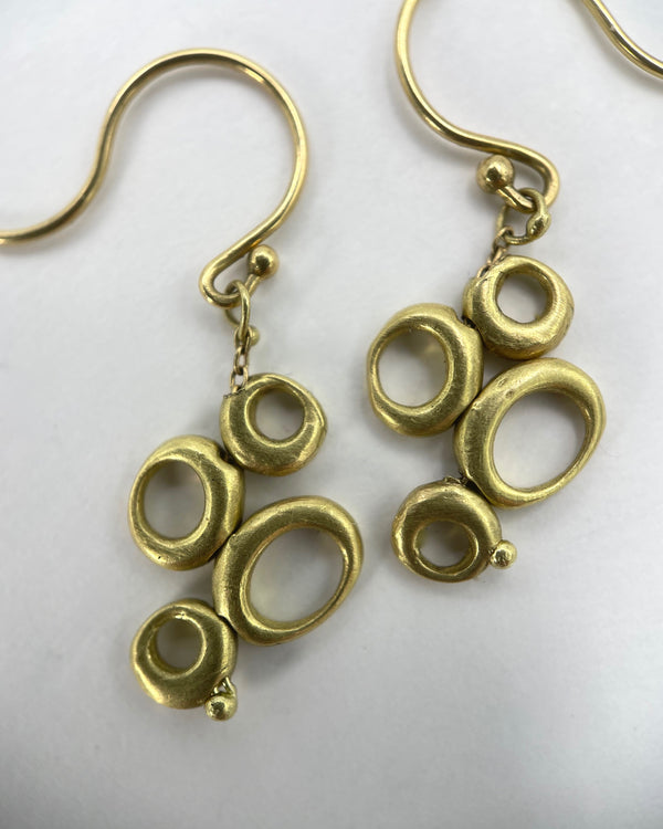 TenThousandThings Short 18kt. Dancing Ovals Earrings