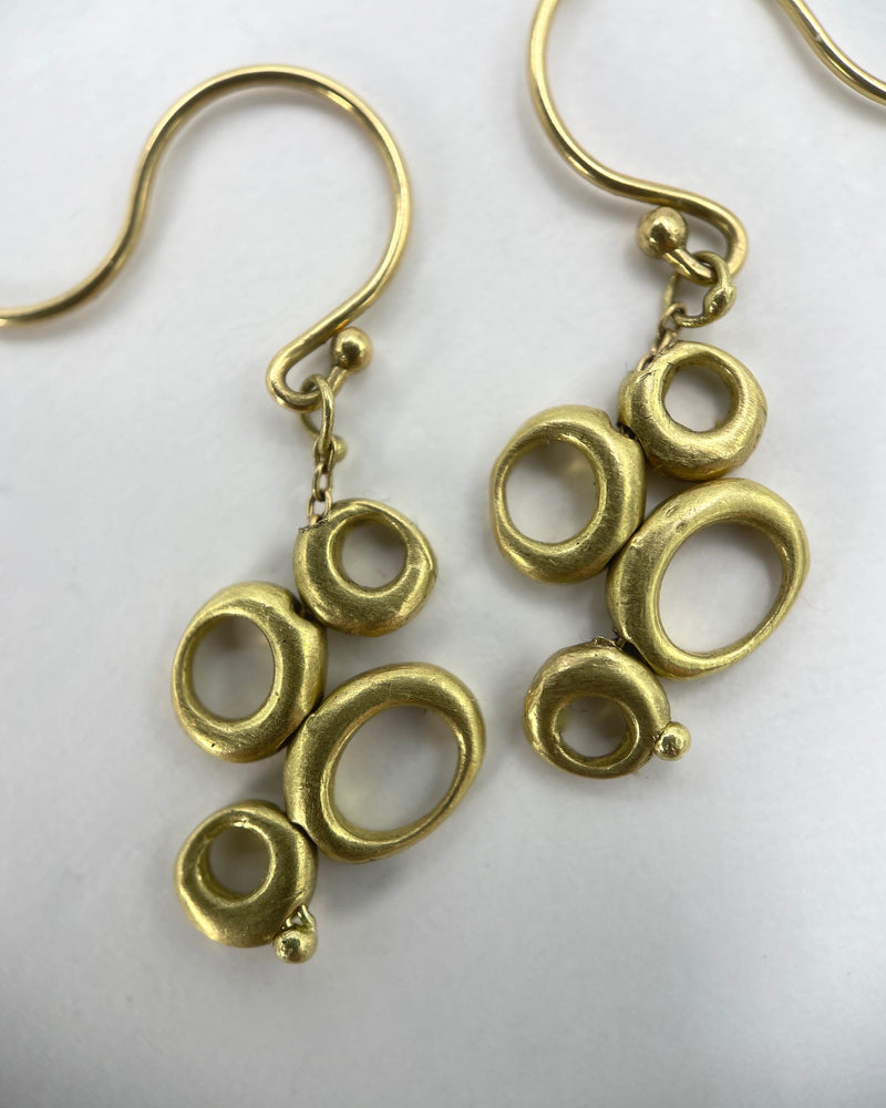 TenThousandThings Short 18kt. Dancing Ovals Earrings
