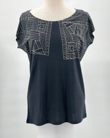 Geometric T-shirt in Grey