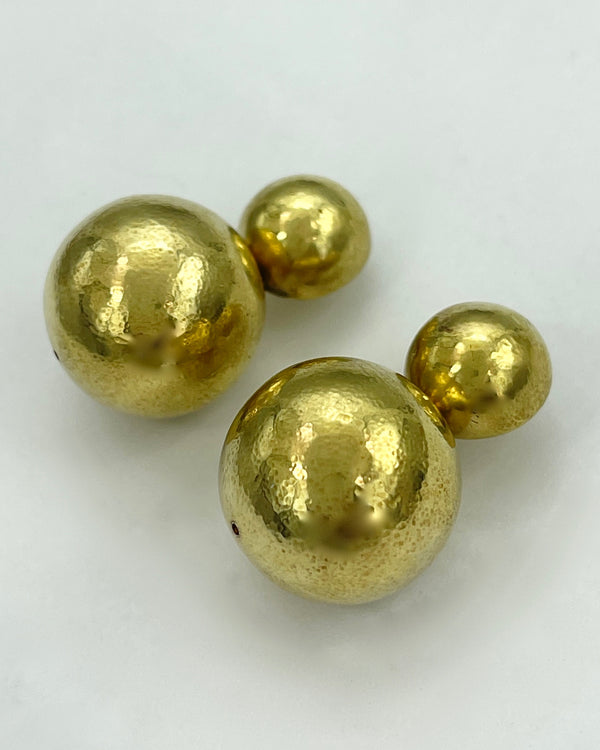 Vaubel Designs Ball Drop on Ball Top Clip Earrings