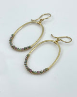 Dana Kellin Hand Hammered Oval Earrings