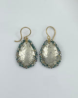 Dana Kellin Textured Silver Teardrop Earrings
