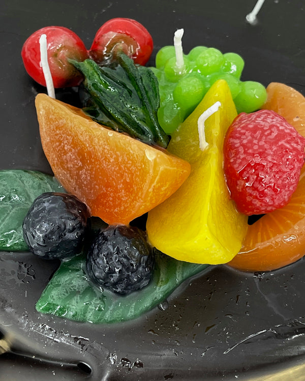 Chocolate Cake with Fruit Candle